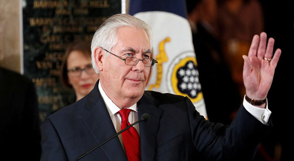 Tillerson Farewells State Department